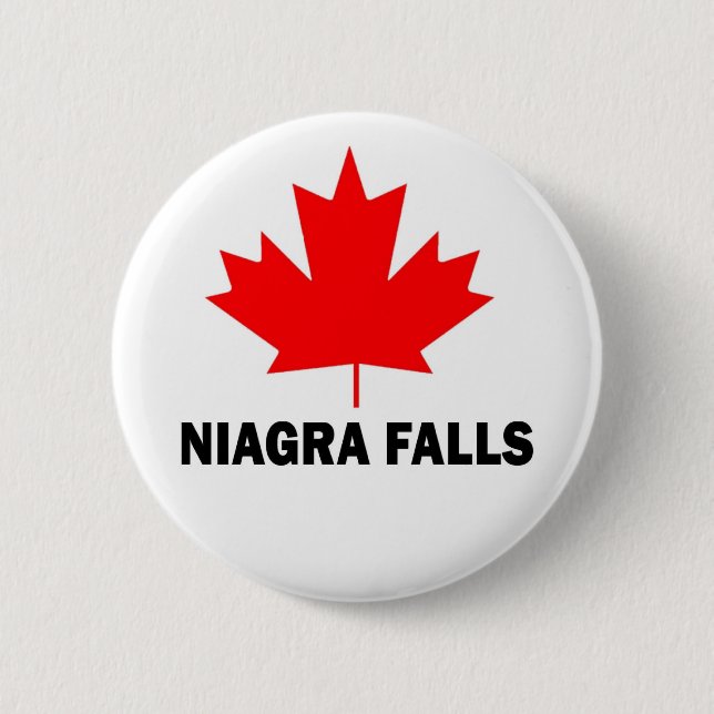Badge Rond 5 Cm Automnes de Niagra (Devant)