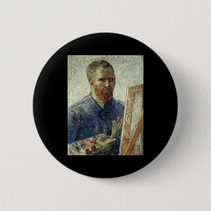 Badge Rond 5 Cm Autoportrait devant le chevalet