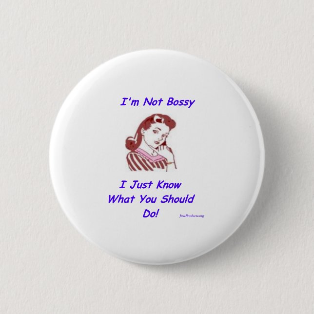 Badge Rond 5 Cm Autoritaire (Devant)