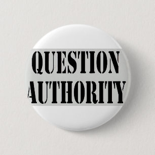 Badge Rond 5 Cm Autorité de question
