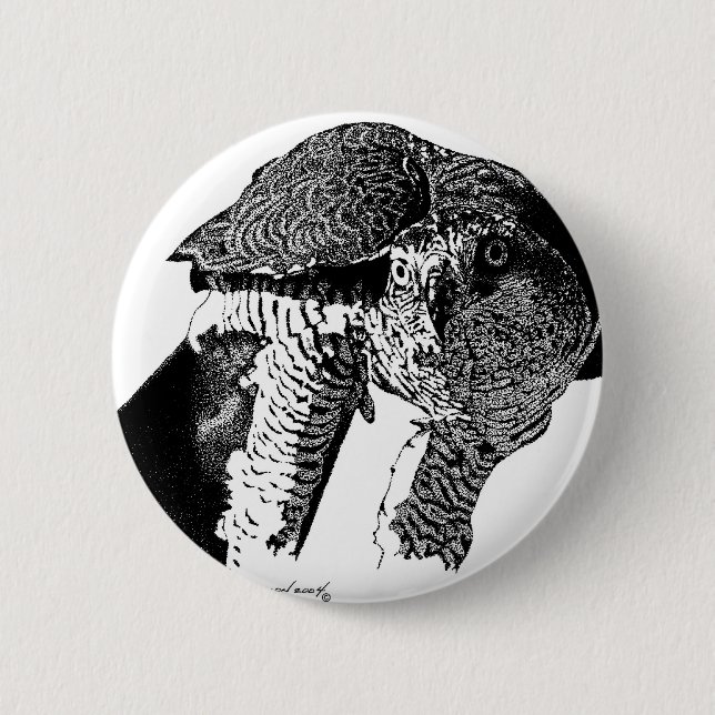 Badge Rond 5 Cm Autour du nord (Devant)