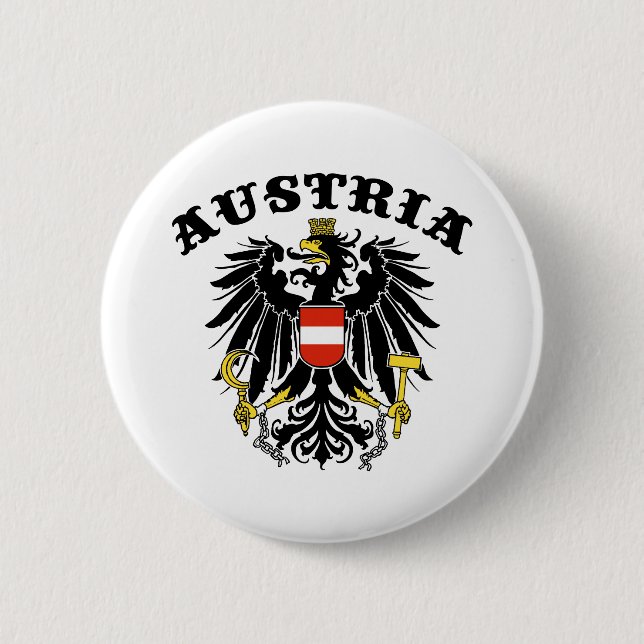 Badge Rond 5 Cm Autriche (Devant)