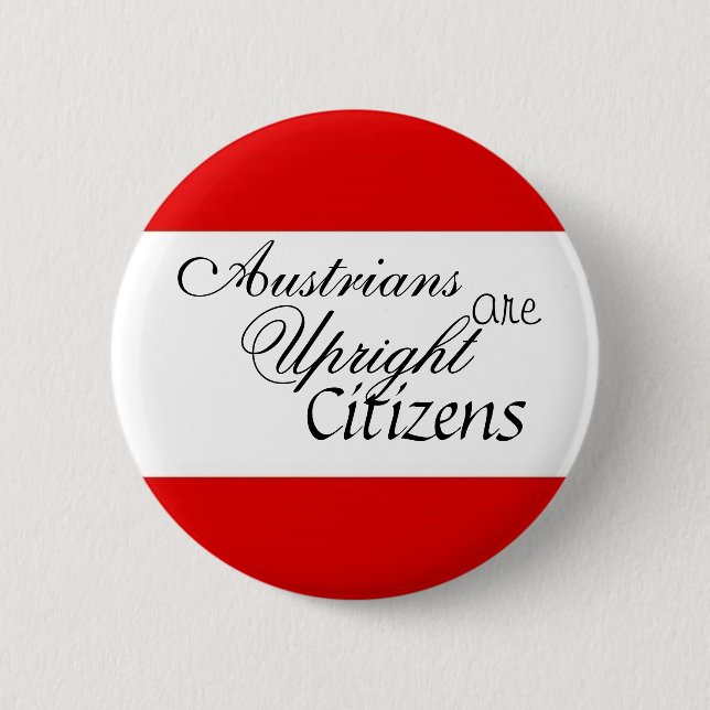 Badge Rond 5 Cm Autrichiens sont les citoyens droits (Devant)