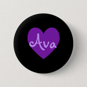 Badge Rond 5 Cm Ava dans le violet