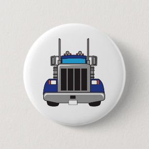 BADGE ROND 5 CM AVANT DU CAMION SEMI