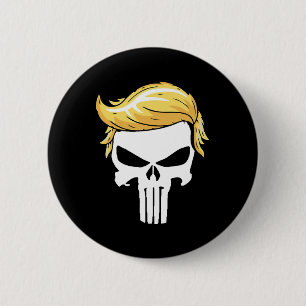 Badge Rond 5 Cm Avec le soutien du président Trump emblématique