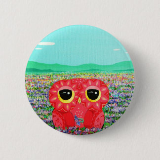 Badge Rond 5 Cm Aventure amoureuse de tulipe