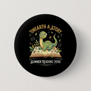 Badge Rond 5 Cm Aventure de lecture Dino Été 2026 T