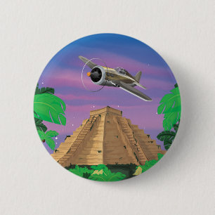 Badge Rond 5 Cm Aventure inca