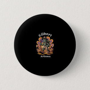 Badge Rond 5 Cm Aventure rétro sur le sentier de randonnée de Gilb