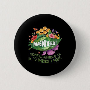 Badge Rond 5 Cm Aventure Vbs 2025 des insectes les plus petits gro