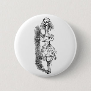 Badge Rond 5 Cm Aventures d'Alice au pays des merveilles vintage p