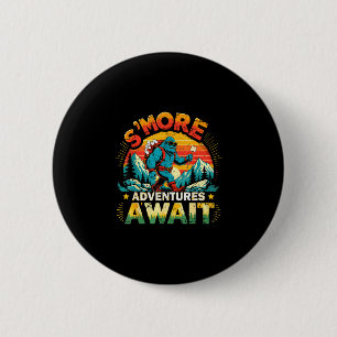 Badge Rond 5 Cm aventures Smor attendent drôle bigfoot camping