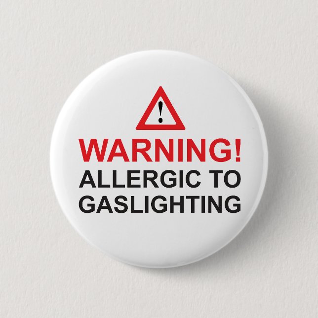 Badge Rond 5 Cm Avertissement d'éclairage (Devant)