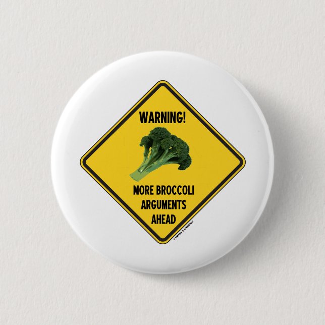 Badge Rond 5 Cm Avertissement ! Plus d'humour de signe d'arguments (Devant)