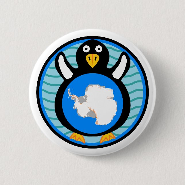 Badge Rond 5 Cm Aviaire antarctique (Devant)