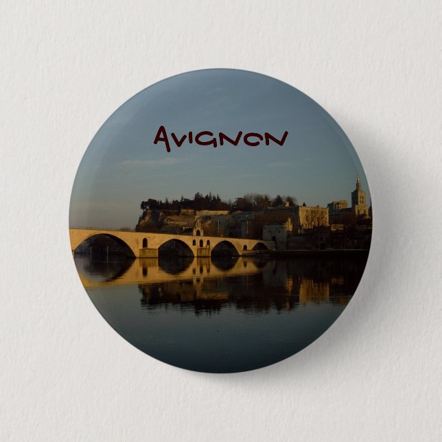 Badge Rond 5 Cm Avignon (Devant)