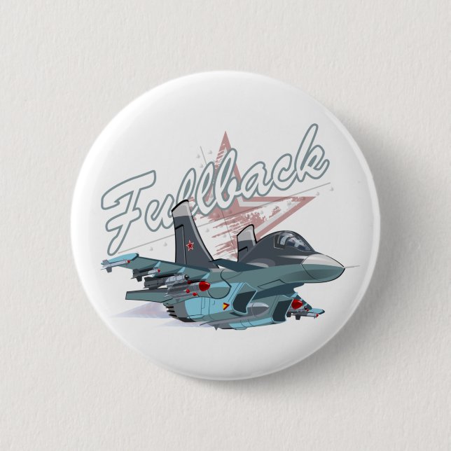 Badge Rond 5 Cm Avion de dessin (Devant)