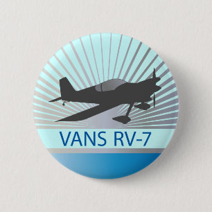 Badge Rond 5 Cm Avion des fourgons RV-7