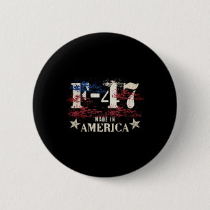 Badge Rond 5 Cm Avion F47 Fighter Jet F-47