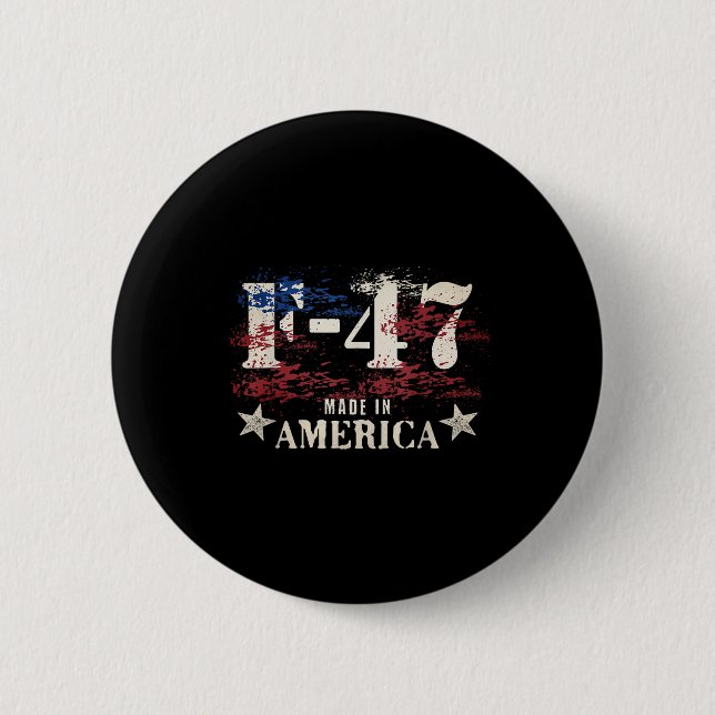 Badge Rond 5 Cm Avion F47 Fighter Jet F-47 (Devant)