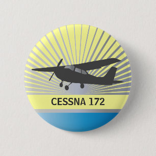 Badge Rond 5 Cm Avions à haute voilure