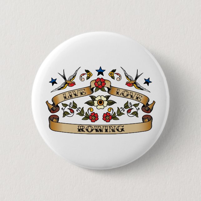 Badge Rond 5 Cm Aviron vivant d'amour (Devant)