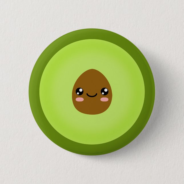 Badge Rond 5 Cm Avocado (Devant)