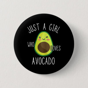 Badge Rond 5 Cm Avocado Girls Sweet Avocado Amateurs de fruits Été