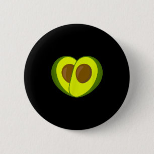 Badge Rond 5 Cm Avocado Lover Shirt - Avocado Addict World Vegan D