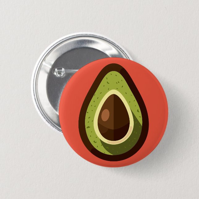 Badge Rond 5 Cm avocat (Devant & derrière)