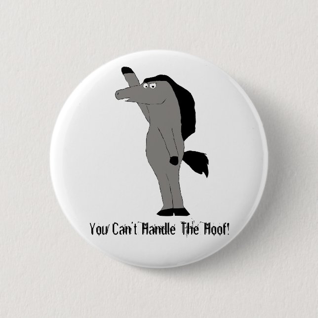 Badge Rond 5 Cm Avocat de cheval de bande dessinée (Devant)