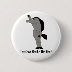 Badge Rond 5 Cm Avocat de cheval de bande dessinée