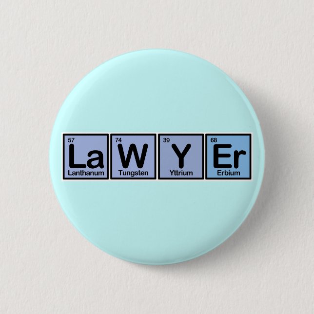 Badge Rond 5 Cm Avocat fait d'éléments (Devant)