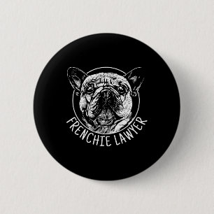 Badge Rond 5 Cm Avocat Français Buldog Fun Chien Hommes Femmes