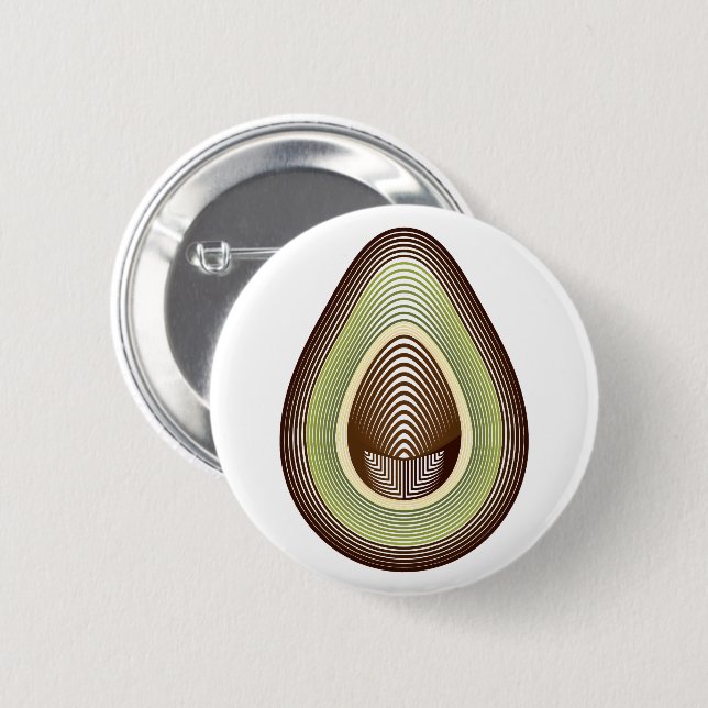 Badge Rond 5 Cm avocat mod (Devant & derrière)