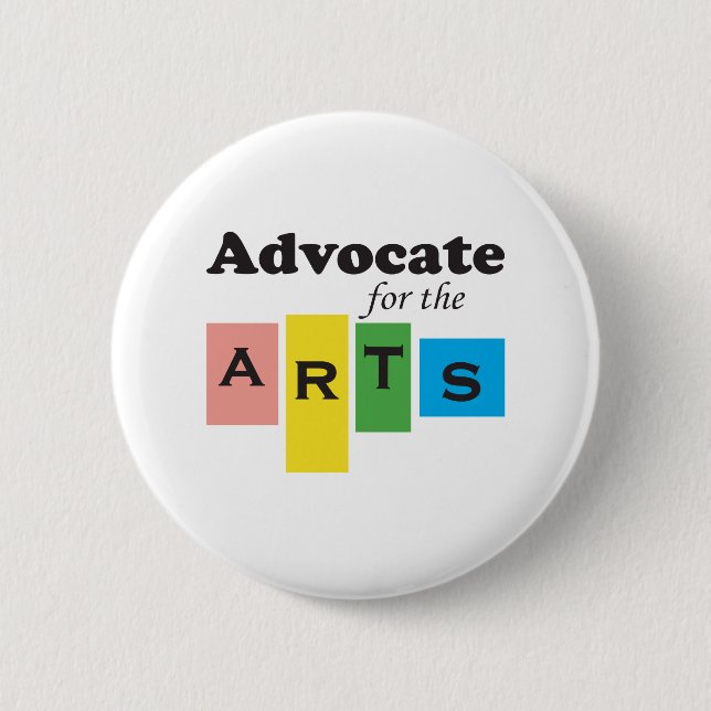 Badge Rond 5 Cm Avocat pour les arts (Devant)
