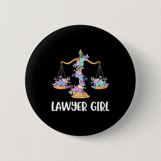 Badge Rond 5 Cm Avocate fille (Devant)
