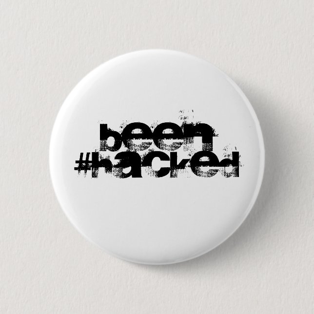 Badge Rond 5 Cm Avoir été piraté (Devant)