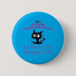 Badge Rond 5 Cm Avril est le Mois national de la sensibilisation a