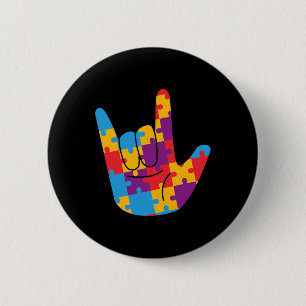 Badge Rond 5 Cm Avril Sensibilisation sur l'autisme nationale Mois