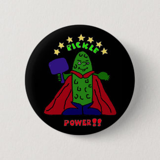 Badge Rond 5 Cm AW bande dessinée de Pickleball de super héros de