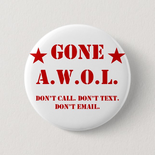 BADGE ROND 5 CM AWOL (Devant)