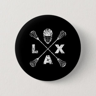 Badge Rond 5 Cm Axe croisé Lacrosse