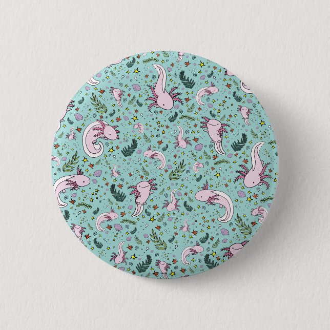 Badge Rond 5 Cm Axolotl (Devant)