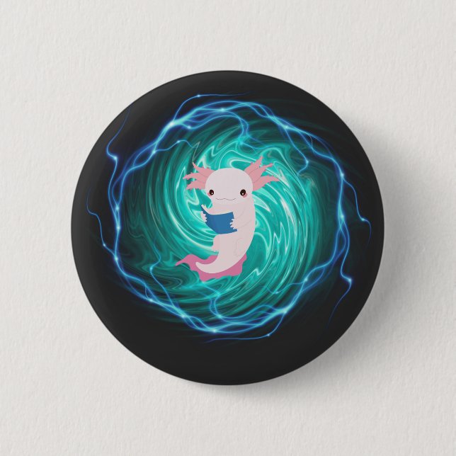 Badge Rond 5 Cm Axolotl (Devant)