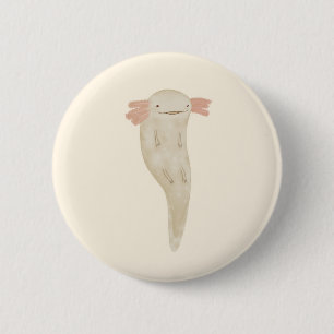 Badge Rond 5 Cm Axolotl de flottement