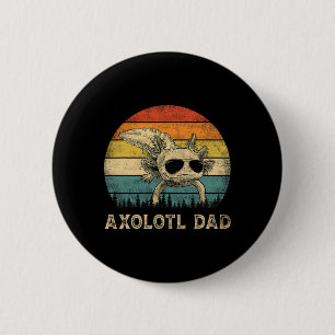 Badge Rond 5 Cm Axolotl Papa Axolotl Aimants Papa Fête des pères