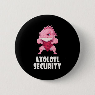 Badge Rond 5 Cm Axolotl Sécurité Fundy Muscles Axolotl Cute Hallow
