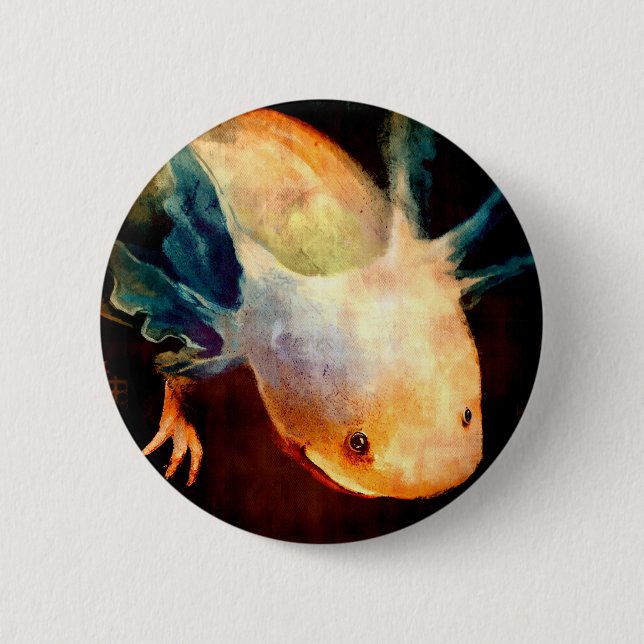 Badge Rond 5 Cm Axolotl Sun (Devant)